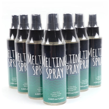 120Ml Lace Melting Spray Seamless Finish Glue Spray Wig Melting Spray & Hair Adhesive For Lace Wigs Strong Invisible Lace Glue