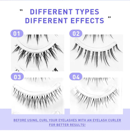 3D Lashes Premade Fan A/M Shape Spikes Cluster Eyelash Mix Extension Individual Makeup Super Natural Wispy DIY Premade Peduncle