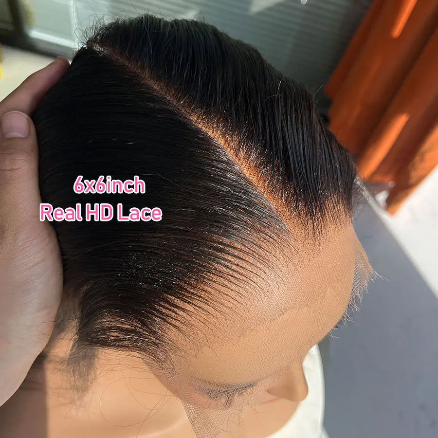 7x7 6x6 5x5 HD Lace Closure Pre Plucked Full 13x4 13x6 HD Lace Frontal Only Small Knots HD Lace Melt Skins Human Hair For Women