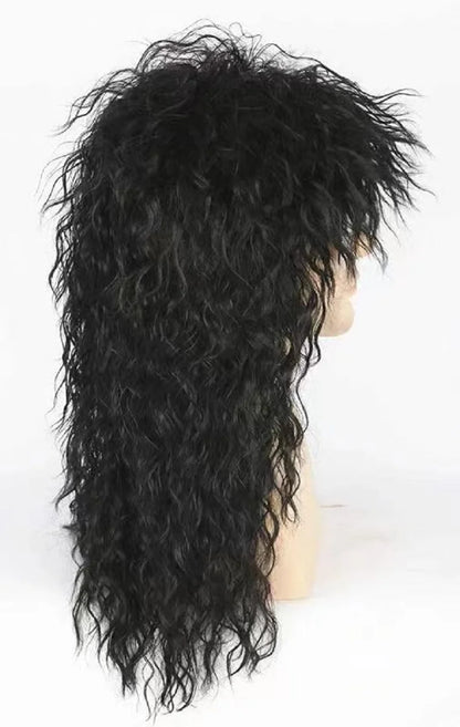 Synthetic Men Women Rock Wig 70s 80s Rock Punk Wig Long Curly Hair Wigs For Halloween Costumes Animation Wigs