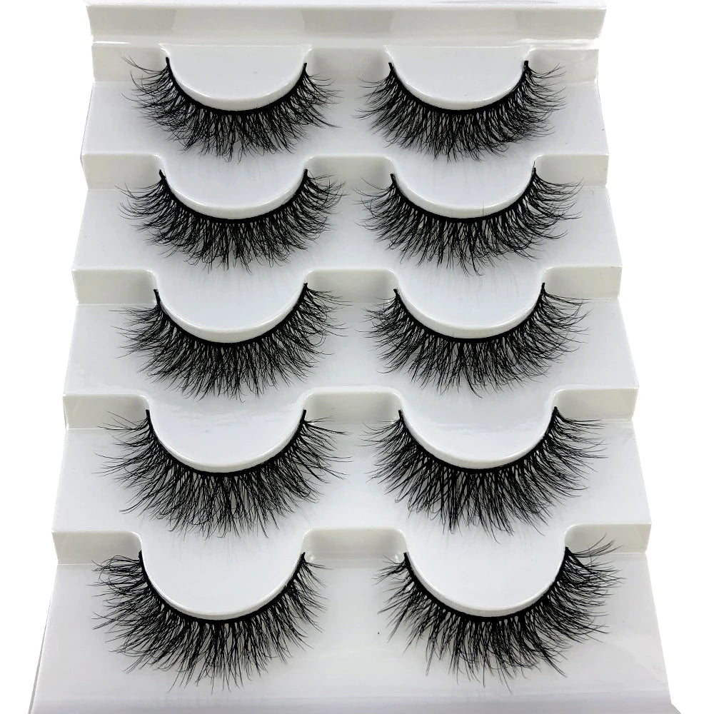 Faux Mink Eyelashes Natural 3D Mink Lashes Volume False Eyelashes Dramatic Thick Fake Eyelash Extension Makeup Tool Maquiagem