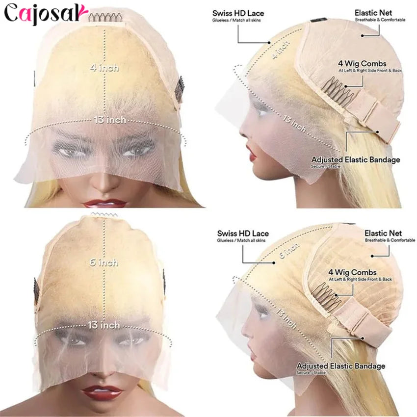 360 Full Hd Lace Frontal Wig 613 Blonde Wig 13x4 Lace Human Wigs Straight Hair Brazilian Hair Curly Human Hair Wigs For Women