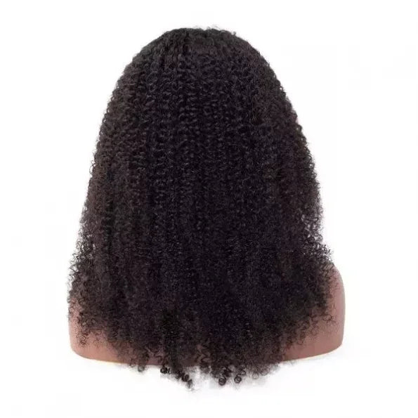 V Part Wig Human Hair Full Machine Made No Leave Out Afro Kinky Curly Human Hair Wigs for Women V Part Kinky Curly Wigs 180%