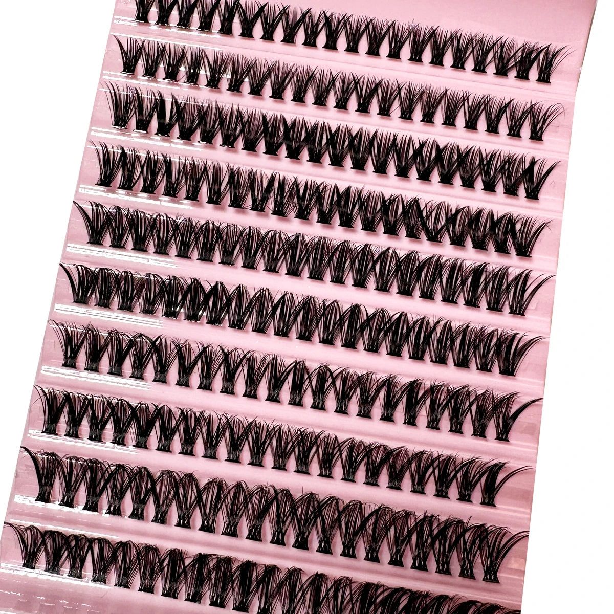 200 Pieces DIY Personal Lashes 40P Eyelash Cluster Natural Look Wispy Lashes 9-16MM D Curly Hair Personal Clusters Lashes Fluffy