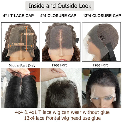 Lace Front Wigs Body Wave 100% Human Hair Wig for Women Black Short Wavy Style Transparent Lace Closure Wigs Bobbi