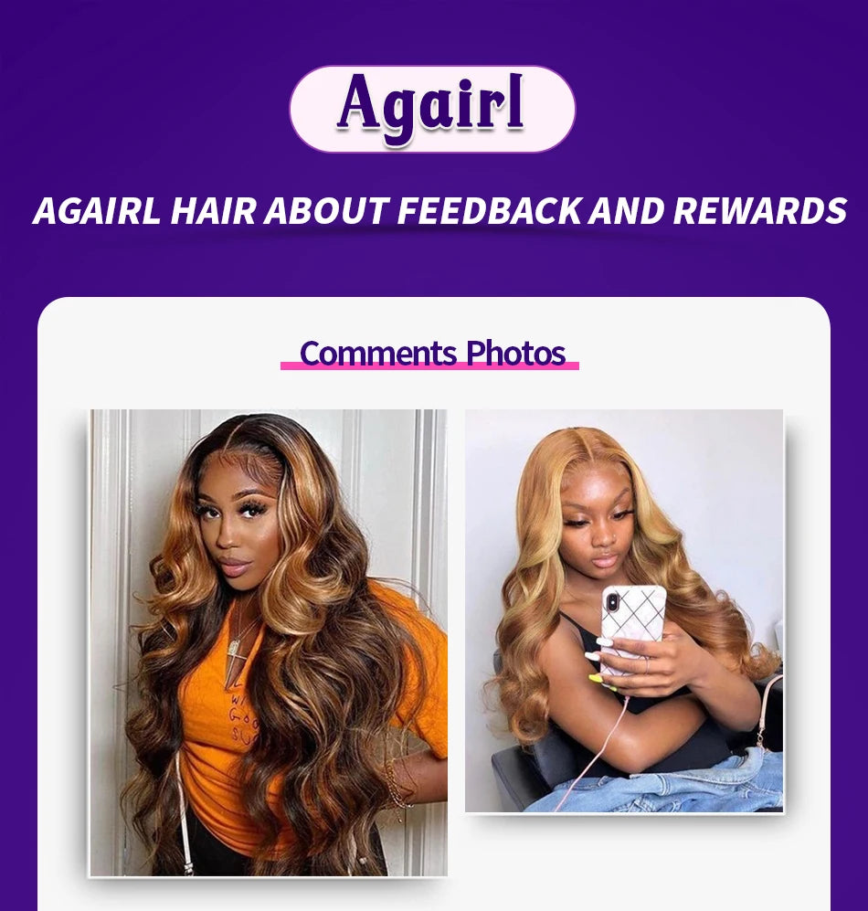 1B/27 Highlights Blonde Body Wave Bundles With Frontal Brazilian Human Hair Bundles With Closure 13X4 Lace Frontal With Bundles