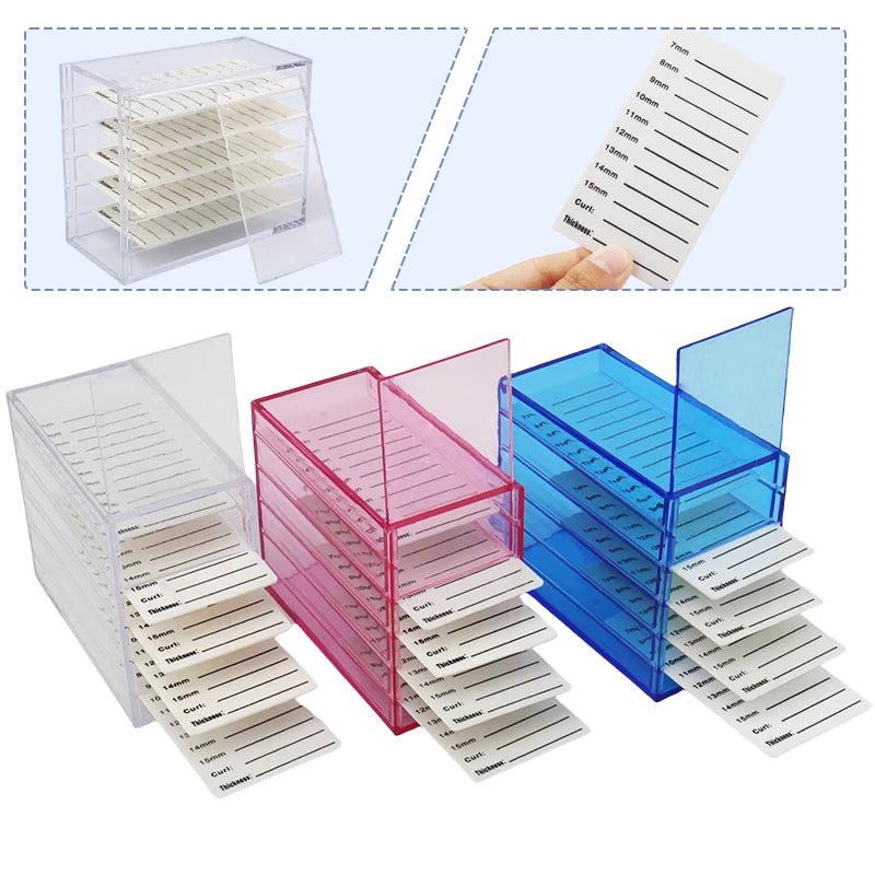 Multifunctional False Lashes Storage Box Organizer 5 Layers Acrylic Pallet Holder Grafting Eyelash Extension Women Makeup Tools