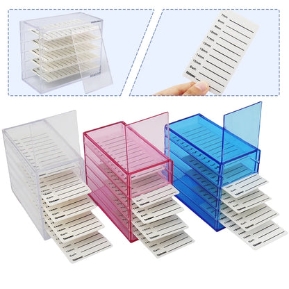 Multifunctional False Lashes Storage Box Organizer 5 Layers Acrylic Pallet Holder Grafting Eyelash Extension Women Makeup Tools