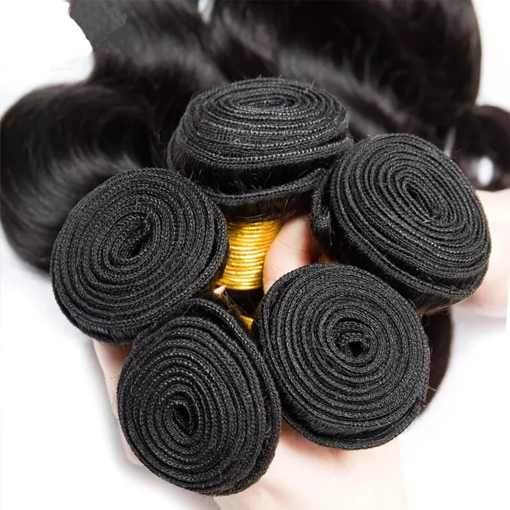 Human Hair Bundles Body Wave Hair Bundles With Closures 13x4 Lace Frontal With Bundles Human Hair Brazilian Virgin Hair Bundles