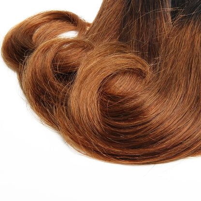 Malaysian Human Hair Bundles with Closure Blonde Bundles with 4x4 Closure 8 pcs Curly Hair Extensions And Closure Preplucked