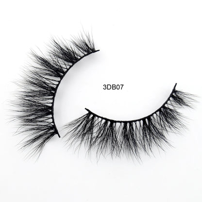 Visofree Mink Eyelashes 3D Mink Lashes Thick Crisscross Winged Eyelashes Cruelty Free Mink 1 Pair/box False Lashes D22