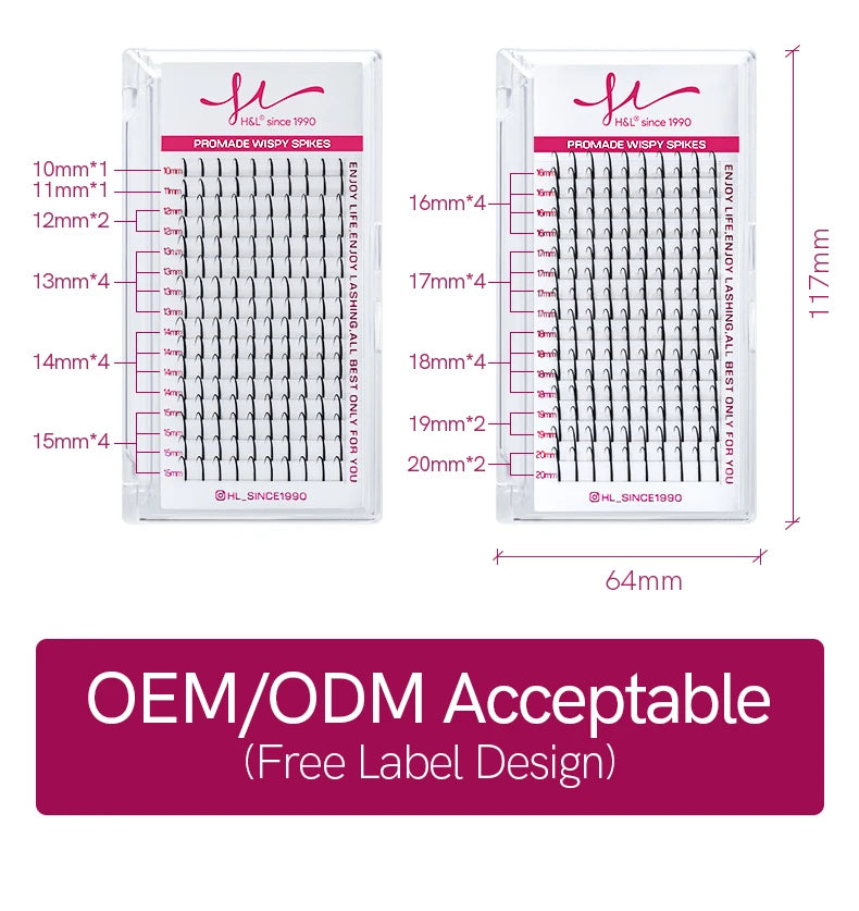 Wispy Fairy Eyelashes Individual Cluster Spikes Lash Wispy Premade Russian Matte Promade Wispy Spikes False Eyelash Extensiones