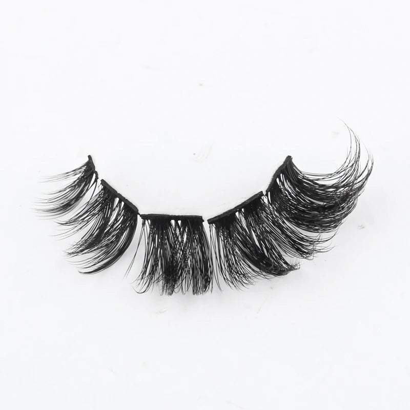 Natural Short False Mink Lashes 3/5/10 Pairs Extensions Eye Hair False Eyelashes 3D Faux Cils Soft Fluffy Eye Lashes for Beauty