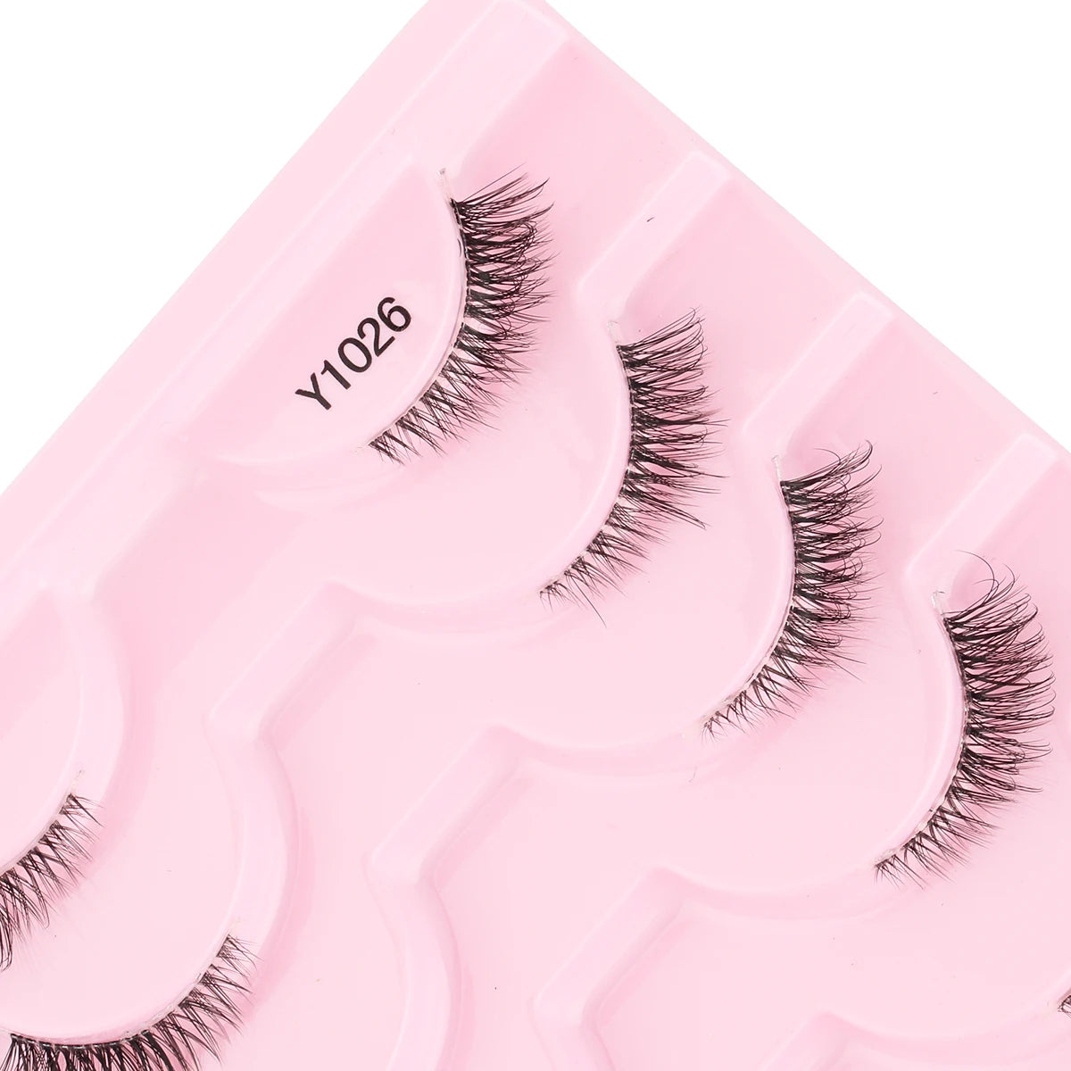 Cat Eye Lash 3/5/10 Pairs Half Lashes Natural Long False Eyelashes Wispy 3D Mink Lashes Volume Faux Cilios Extension Makeup Tool