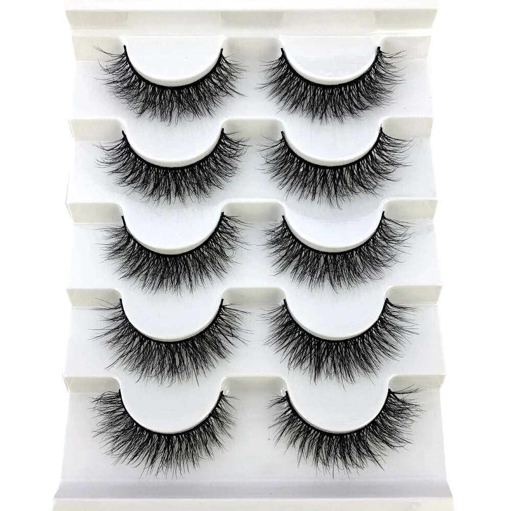 Faux Mink Eyelashes Natural 3D Mink Lashes Volume False Eyelashes Dramatic Thick Fake Eyelash Extension Makeup Tool Maquiagem