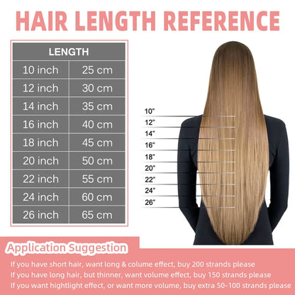 U Tip Hair Extensions Real Human Hair 12"-20" Color 60 Platinum Blonde Hair Extensions Keratin U Tip Hair Extensions 30G/50S