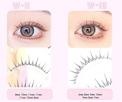 14mm Dream Deer False Eyelashes Lash V-shaped Natural Transparent Makeup Tools Lash Clusters Cosplay Cosmetics Fake Eyelashes