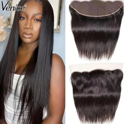 HD Transparent Lace Frontal Closure Only Straight 13x4 13x6 Lace Frontal Only 5x5 6x6 HD Closure Human Hair PrePlucked