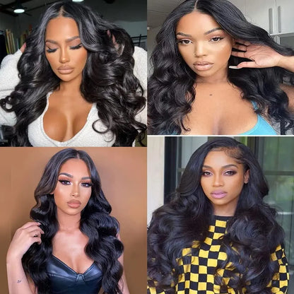 360 Lace Front Wig Human Hair Body Wave Invisi Strap Snug Fit 360 Transparent Lace Frontal Wigs Pre Cut Lace Wig