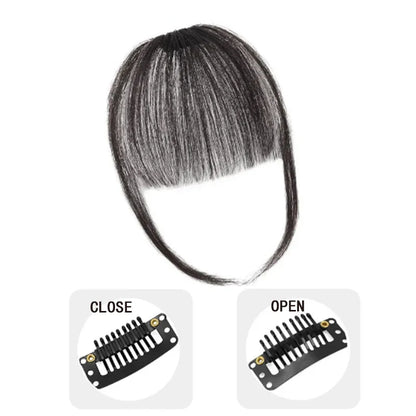 Synthetic  French Style Air Bangs Wig Clip Hairstyle Tool Hair Clip Extension  Hair False Tassel Wig Women's Hair Clip Bangs