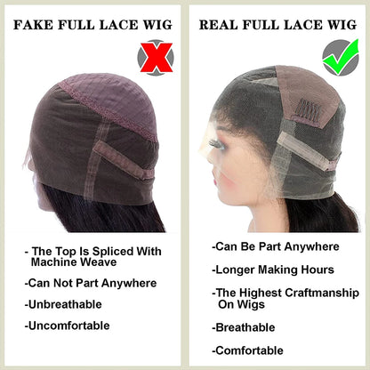 Full Lace Wig Straight 13x4/13x6 HD Lace Frontal Wigs For Women Brazilian Preplucked Lace Front Wig Human Hair 4x4 Closure Wig