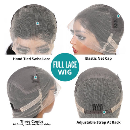 Allove Full Lace Human Hair Wig  Transparent Lace Frontal Wig Bone Straight Lace Front Wig Brazilian Remy Hair Wigs