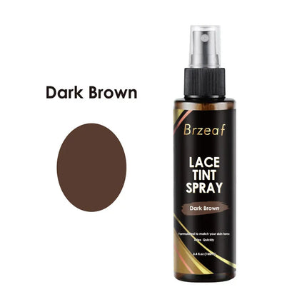 Lace Tint Spray For Lace Wigs Dark Brown Middle Brown Light Brown Lace Tint Spray For Closures, Wigs And Closure Front 100Ml