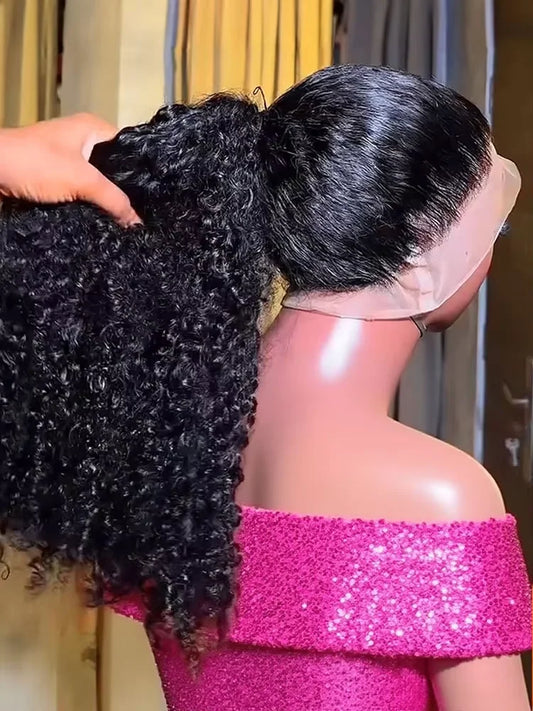 360 Full Lace Wig Human Hair Pre Plucked Deep Wave Frontal Wig Natural Hairline Hd Lace Wigs 20-36 Inch Curly Human Hair Wigs