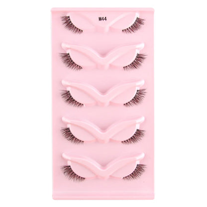 Cat Eye Lash 3/5/10 Pairs Half Lashes Natural Long False Eyelashes Wispy 3D Mink Lashes Volume Faux Cilios Extension Makeup Tool