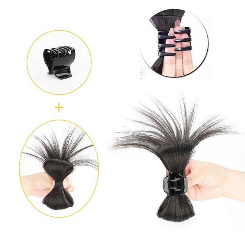 Sunslymei Synthetic Half-tie Claw Hair Crab Clip Wig Clip High Ponytail Hair Accessories