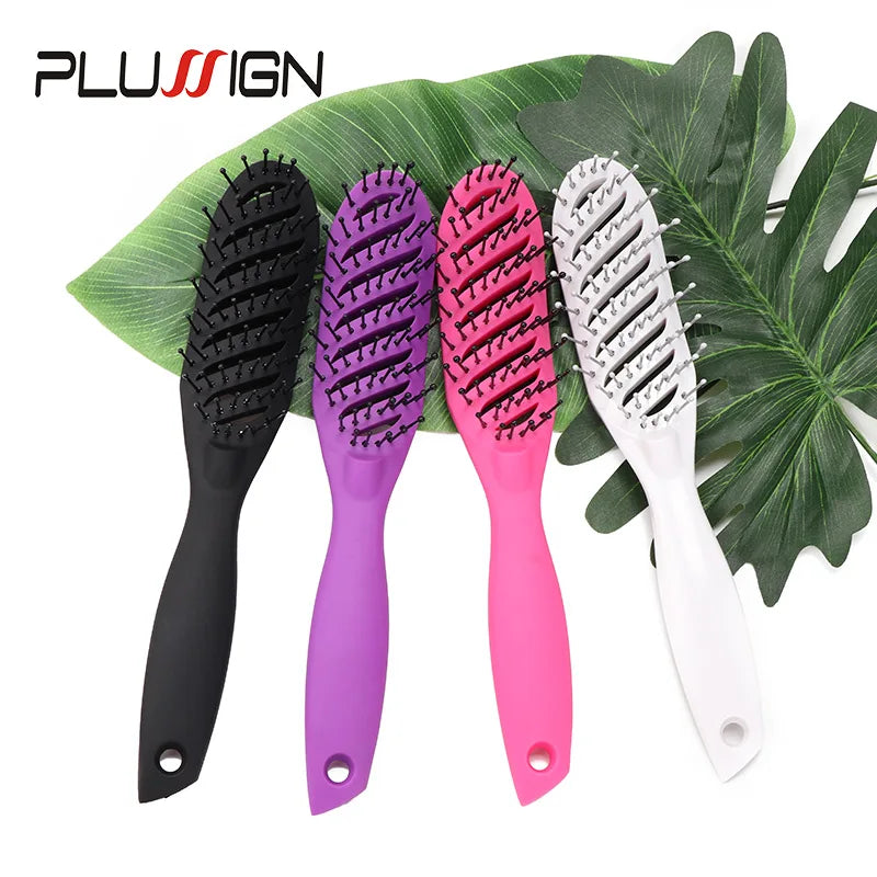 Salon & Home Use Anti Static Hair Brush Tangle Free Pocket Comb Hair Massage Scalp Brush Electric Ionic Styling Hairbrush