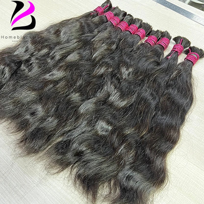 Vietnamese Human Hair Extensions Hair Bulk Human Hair Bulk 12-30 Inches No Weft Unprocessed Braiding Hair 100% Natural Human