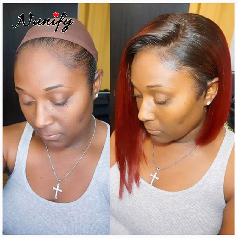 Nunify Nude Mesh Net Wig Caps With Closed End For Wigs 2Pcs/Pack Free Size Stocking Cap Red Coffee Black Begie Brown 6 Colors