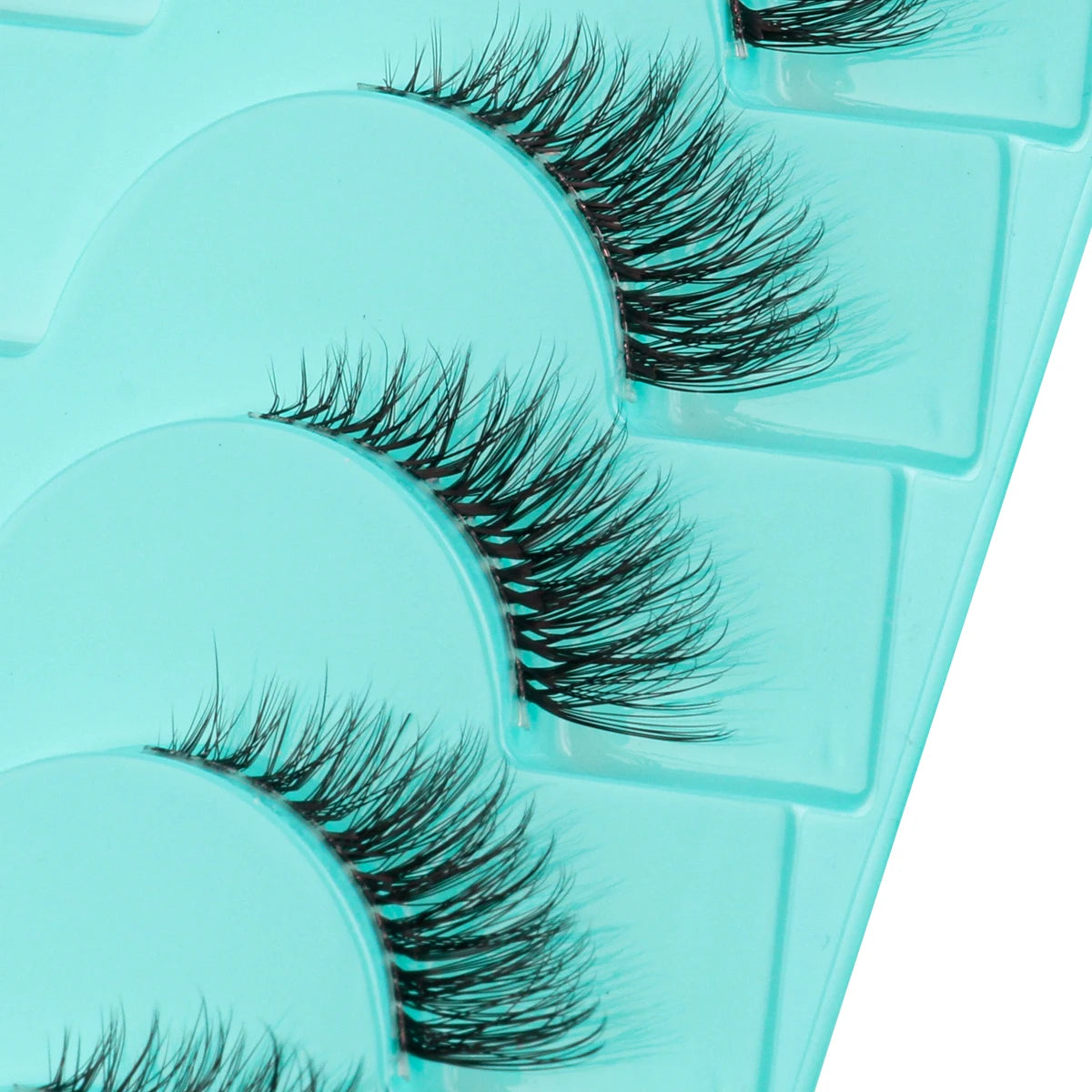 3D Mink Lashes 3/10 Pairs Cat Eye Half Lashes Natural Long False Eyelashes Strip Makeup Soft Fake Eyelash Extension Make Up Tool
