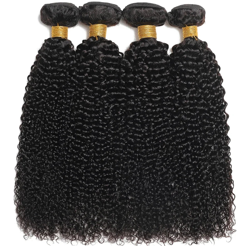 Mongolian Kinky Curly Human Hair Bundles Natural Jerry Curl Remy Hair Weave Bundle Raw Human Hair Extensions 1 3 4 Bundles Deal