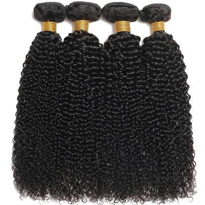 Mongolian Kinky Curly Human Hair Bundles Natural Jerry Curl Remy Hair Weave Bundle Raw Human Hair Extensions 1 3 4 Bundles Deal