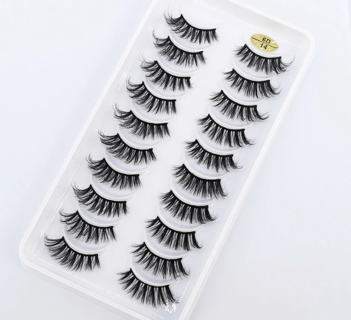 New 10 Pairs Crisscross Half Eye Lashes Natural False eyelashes Handmade 3D Mink Lashes Makeup Tools Reusable Eyelash Extension