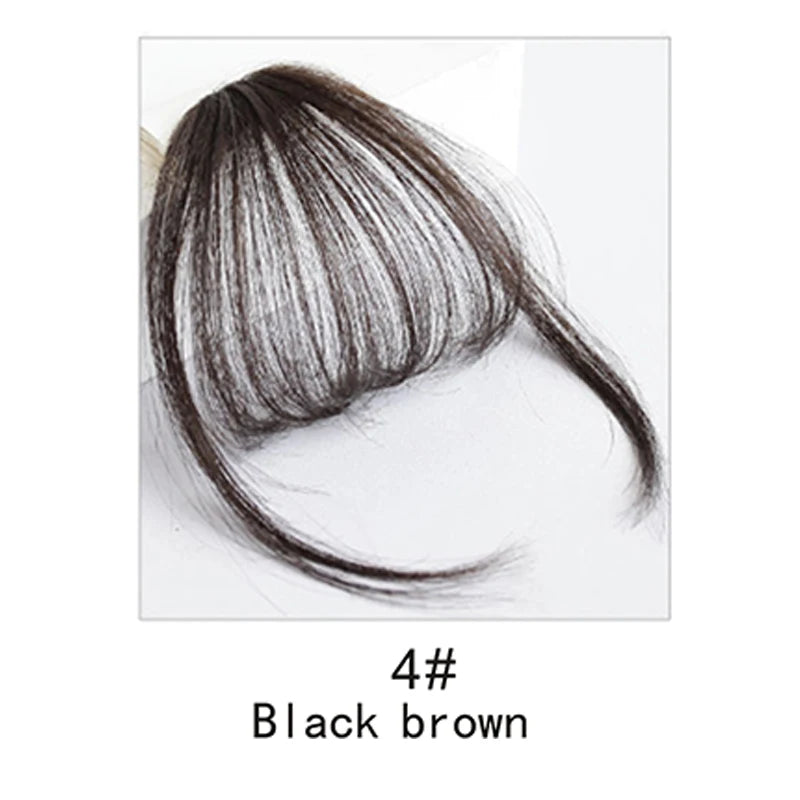 Synthetic  French Style Air Bangs Wig Clip Hairstyle Tool Hair Clip Extension  Hair False Tassel Wig Women's Hair Clip Bangs