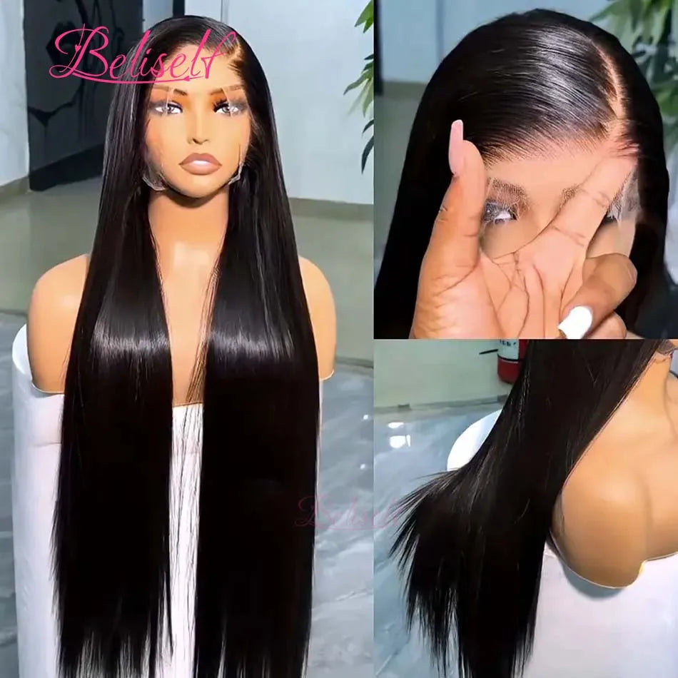 13x6 HD Lace Frontal Wig Straight Glueless Human Hair Wigs 13x4 Lace Front Wig Human Hair for Black Women 5x5 Lace Closure Wig