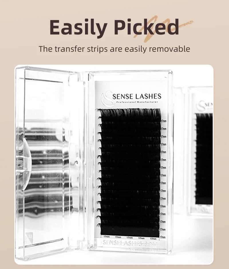 Faux Mink  8-25mm Natural Soft Lashes Bulk Wholesale Individual Lash 0.03MM Premium Mega Volume Eyelash Extensions Makeup