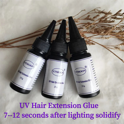 20g UV GLUE for Hair Extension Wig Adhesive Bonding Lasting No Irritant Waterproof oil proof Professional Barbershop accessories