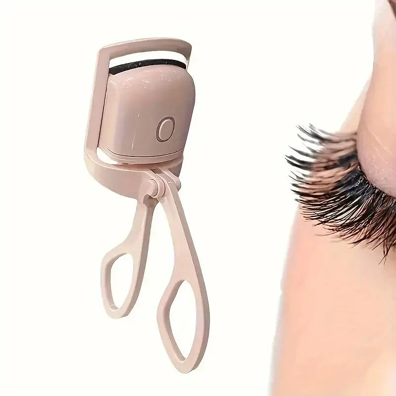 Heated Eyelash Curler Electric Lash Curler Long Lasting Natural Curling USB Rechargeable Quick Heating Eye Lashes Curling Tool