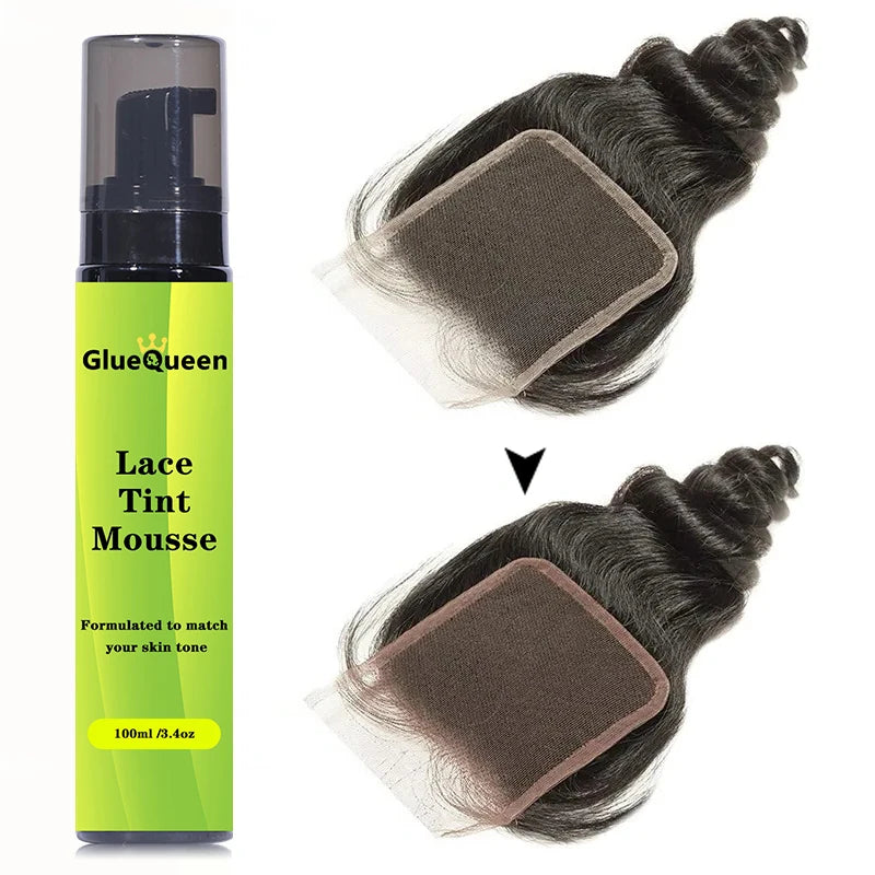 Lace Tint Mousse For Front Wigs 100ml Light / Medium / Dark Melt Lace Dye Skin Tone Tint Foam For Black Women