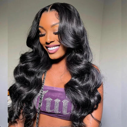 Body Wave 13*4 Lace Front Synthetic Wigs,Long Glueless Lace Front Wig with Pre Plucked Natrural Hairline and Baby Hair
