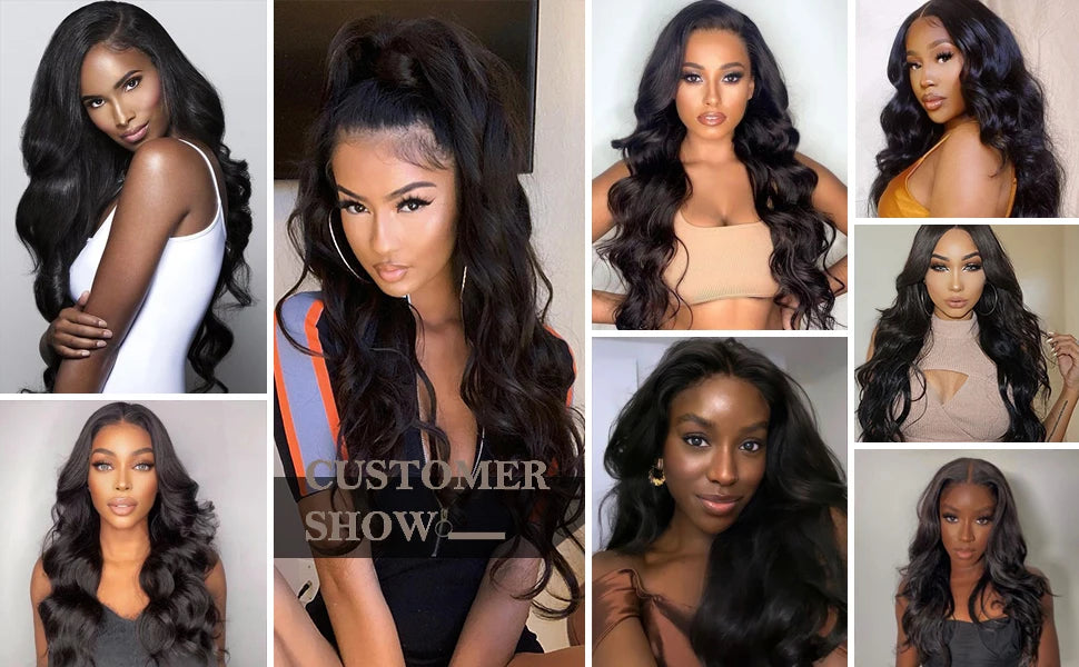 Body Wave Bundles With Closure 100% Human Hair Weave Bundles With Closure 70g/pc Brazilian Hair Weave Ombre Bundles With Closure