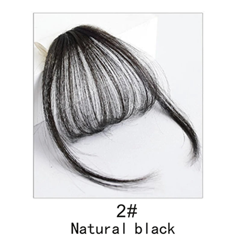 Synthetic  French Style Air Bangs Wig Clip Hairstyle Tool Hair Clip Extension  Hair False Tassel Wig Women's Hair Clip Bangs