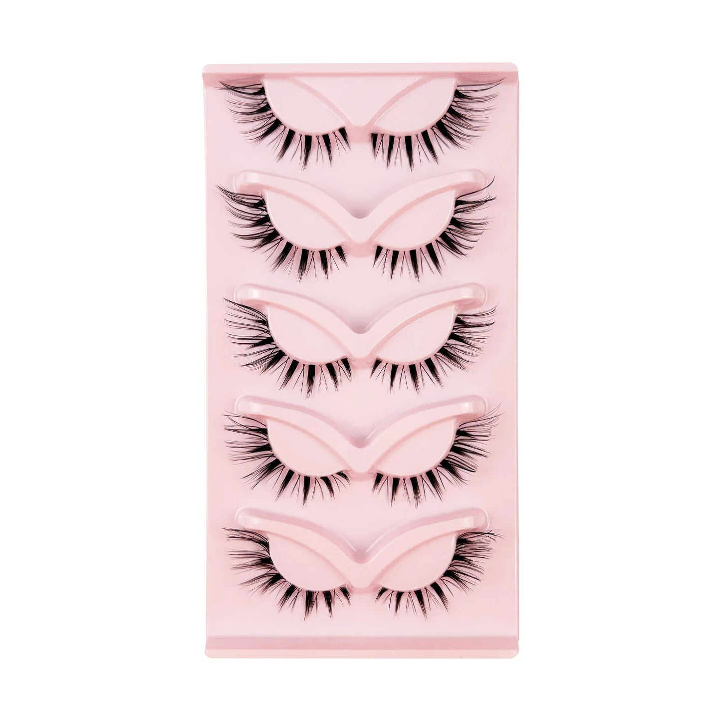 HBZGTLAD Cat Eye Lashes Natural Look Fox False Eyelashes Gorgeous Wispy & Lightweight Faux Mink Lashes for Doll Eye Makeup