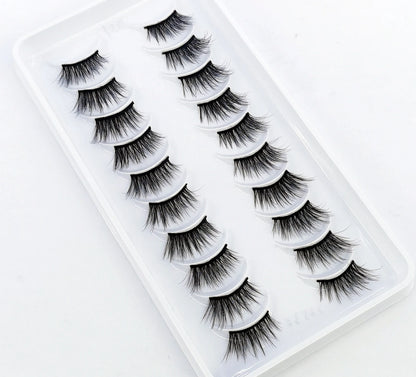 10 Pairs Crisscross Half Eye Lashes Natural False Eyelashes Handmade Faux 3D Mink Lashes Makeup Tools Eyelash Extension