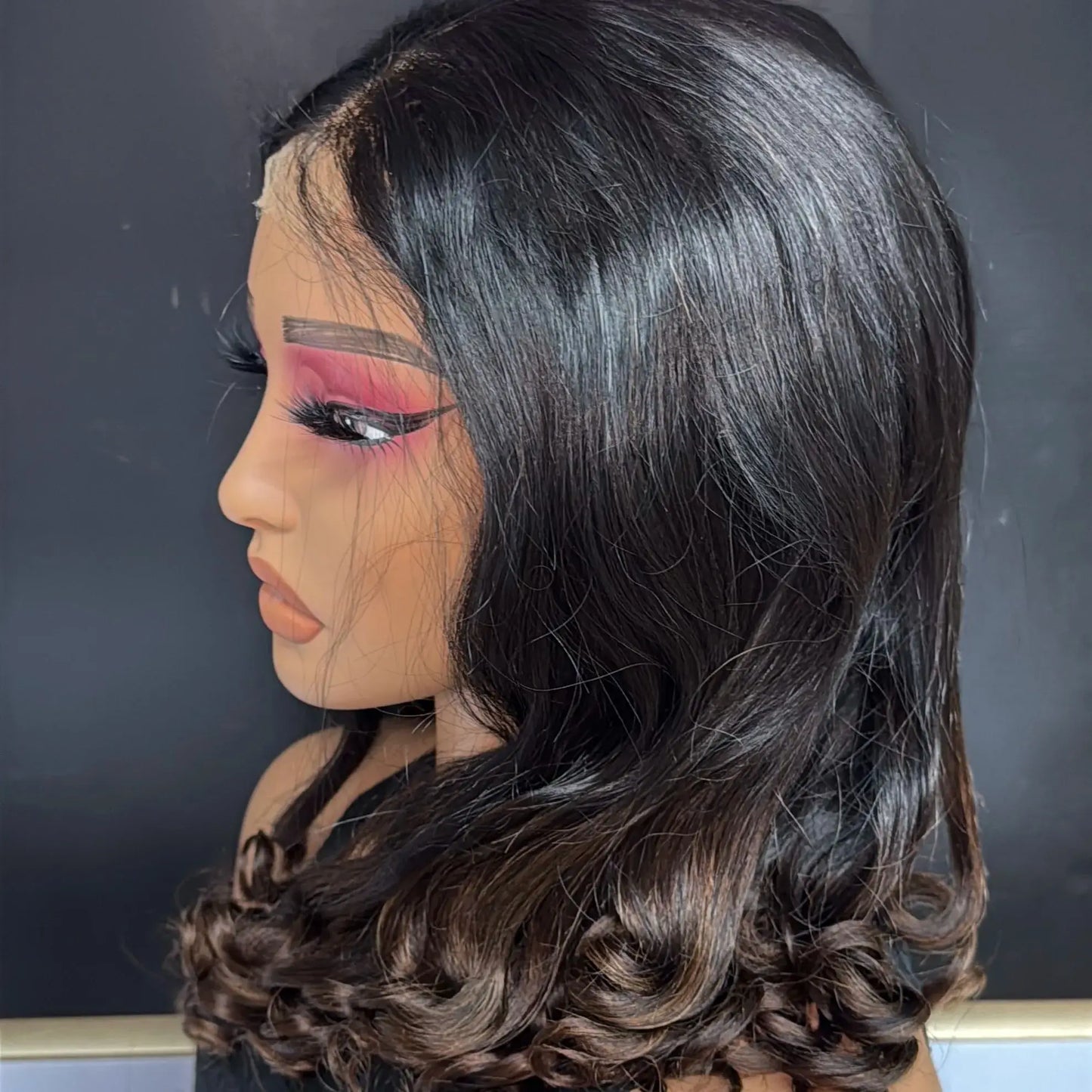 Raw Vietnamese Human Hair Wigs Bouncy Wavy Hair Wigs 2x6 HD Lace Closure Human Hair Wig with Curly Ends Virgin Hair for Women