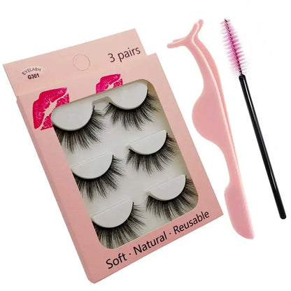 Eyelashes 3d mink lashes natural long make up false eyelashes eyelash brushes makeup eye lashes tweezers 3d lashes maquiagem